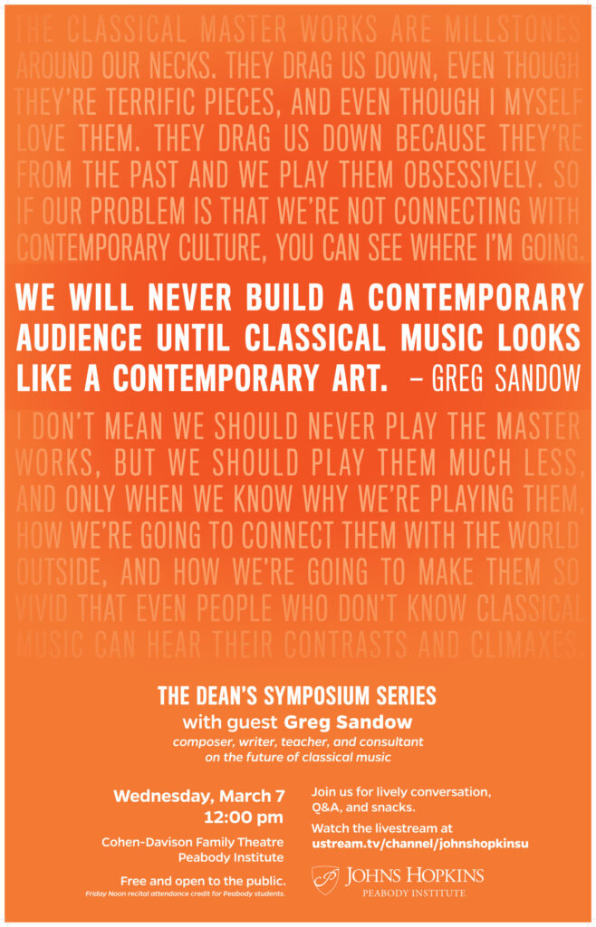 Greg Sandow Poster